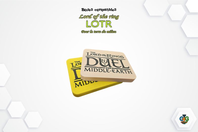 Box de rangement – Pions compatible LOTR - Duel pour la Terre du Milieu