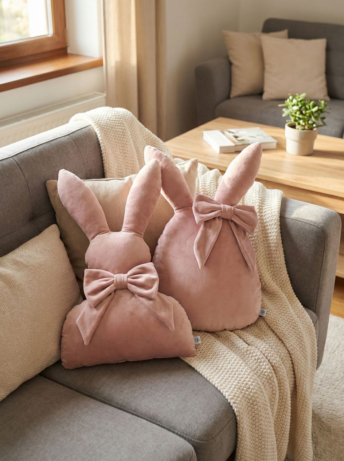 Welurowy zestaw Bunny Soft + Bunny Egg