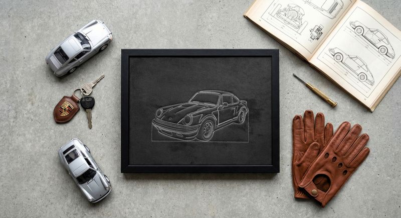 Haftowany obraz Porsche 911