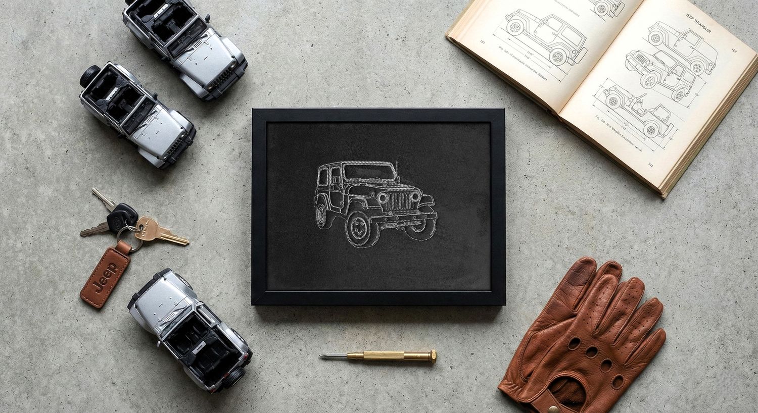 Haftowany obraz Jeep Wrangler