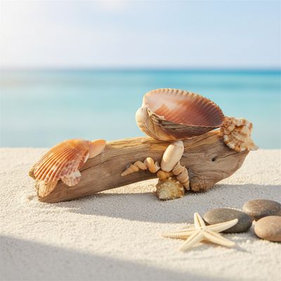 Driftwood &amp; Shell Jewelry Bowl