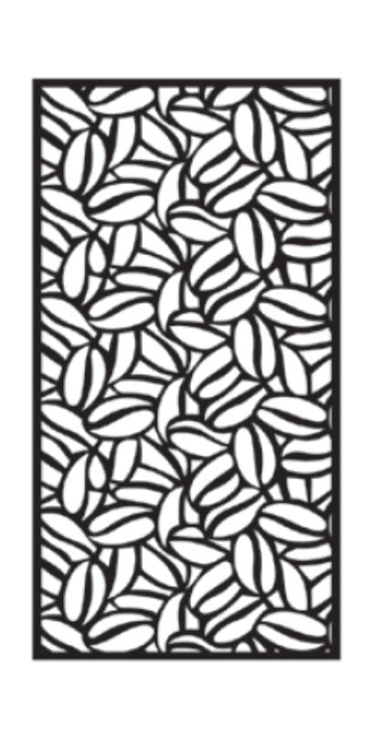 CAFE - Tôle ep 2mm- côtes finies - Bord plein 30 mm -