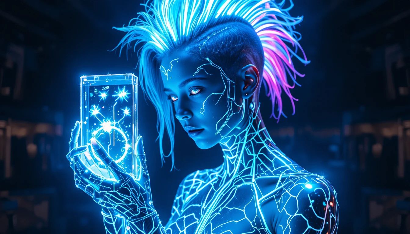 Styl cyberpunku - orientacja pozioma. Darmowa dostawa.*