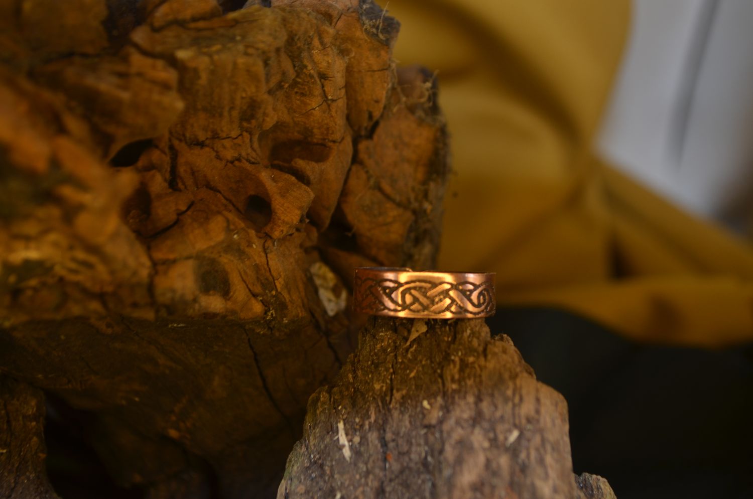 💍 Miedziany pierścień z motywem celtyckim 💍