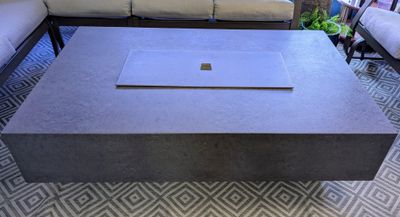 Faux Concrete Fire Pit 36" x 58"
