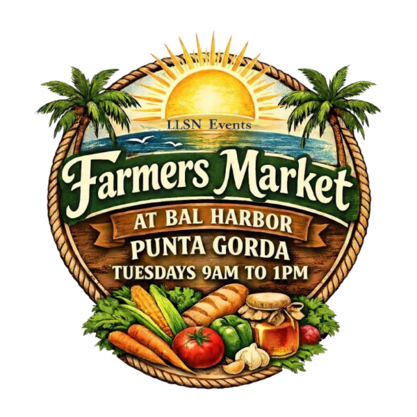 TUESDAYS-9-1PM  (4 weeks) APRIL 2026- Bal Harbor in Punta Gorda (ALL VENDORS MUST BE APPROVED BY EMAILING LLSN@comcast.net BEFORE PURCHASING.)