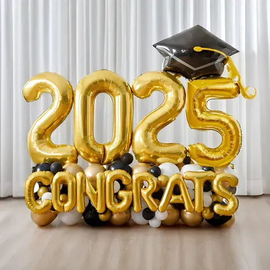 Congrats 2025 Balloon Marquee
