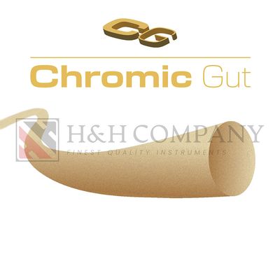 Chromic Gut Absorbable Sutures (12 Sutures/Box)