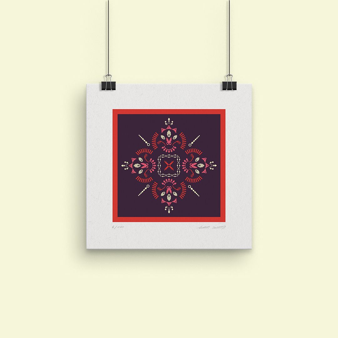 MAROON | kinky print