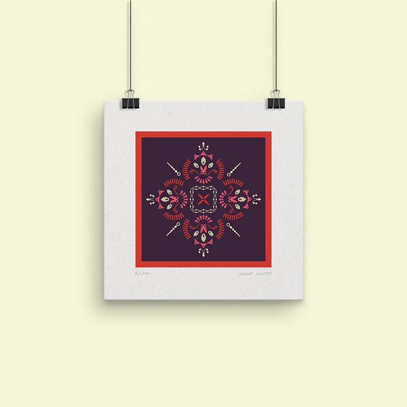 MAROON | kinky print