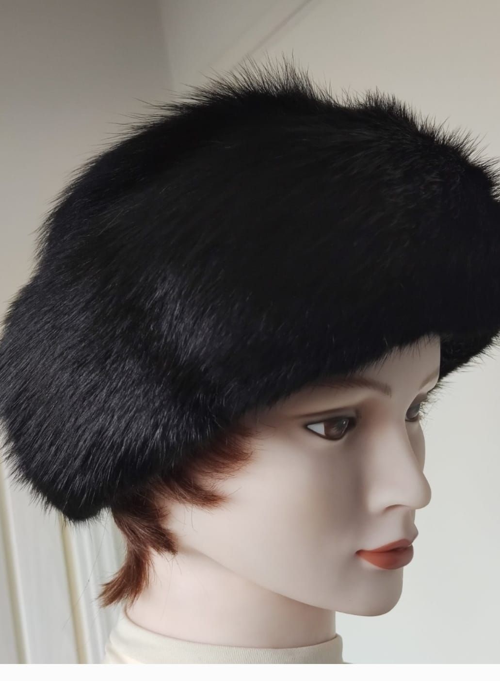 Gorro de piel de visón coinor – Talla M color Dark