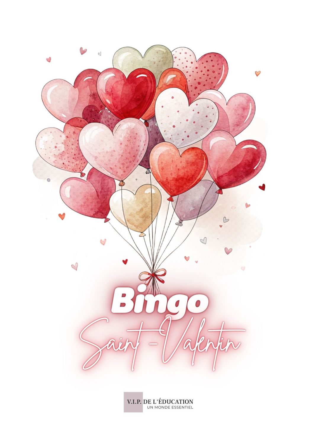 Jeu de bingo  St-Valentin