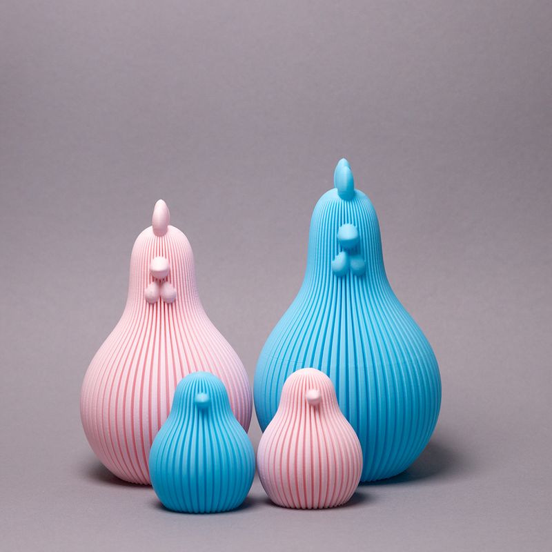 Oster Hühner/Hühner-Familie