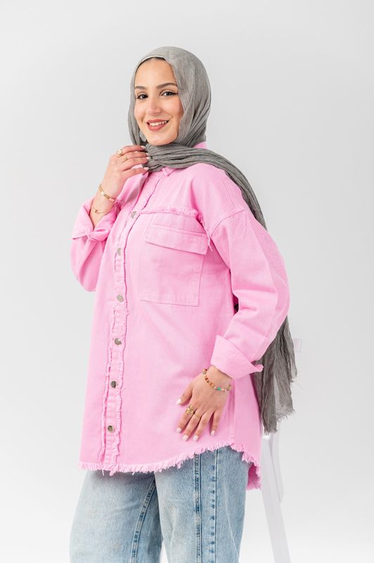 Pink Denim Shirt