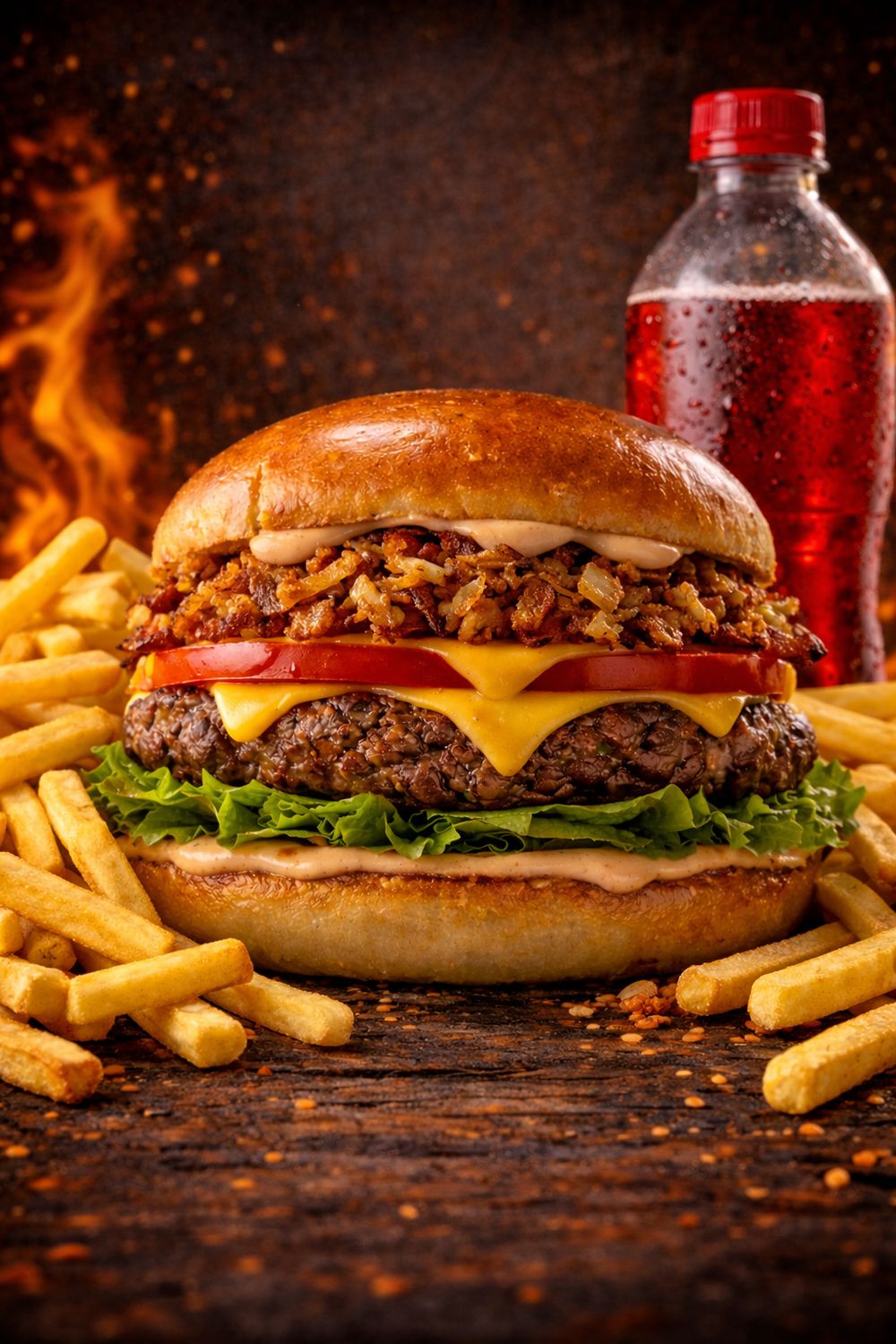 COMBO 1 HAMBURGUESA ANGUS BRIOCHE PREMIUM (Incluye papas y refresco natural)