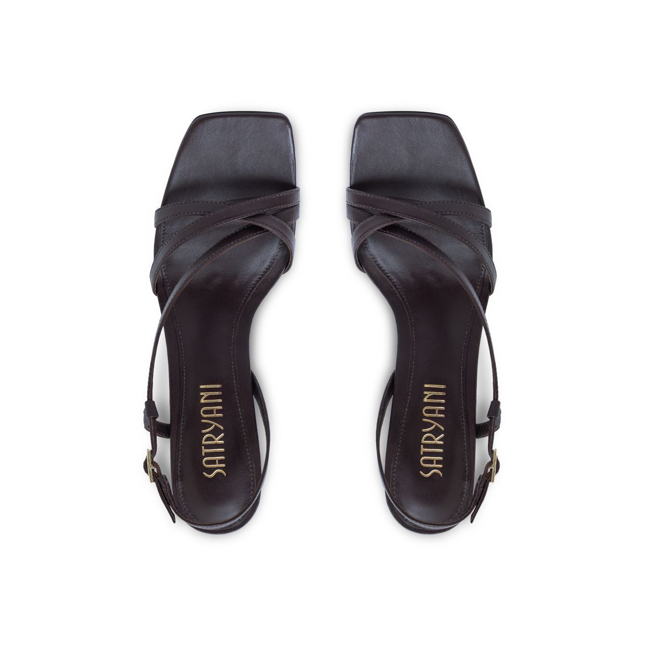 Berenice Sandal Aubergine Leather