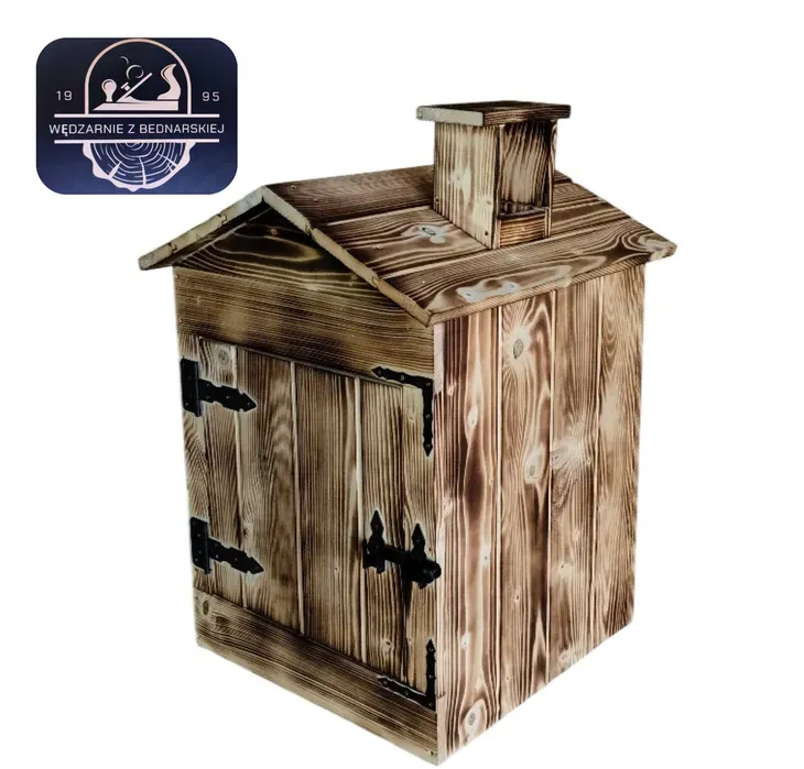 Wędzarnia drewniana OPALANA, wędzarnie 50X50X60 wędzarnie ogrodowe