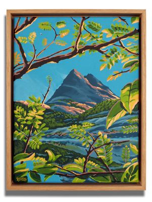 "Åpenbaring" - Original painting with frame