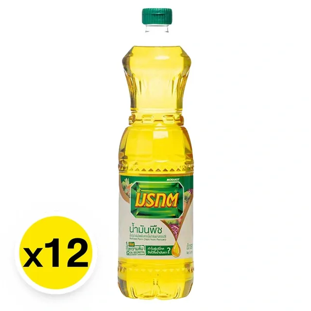 มรกต น้ำมันปาล์มขวด 1 ล. 12 ขวด