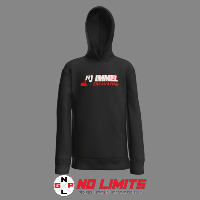 RJ IMMEL EXCAVATING PORT &amp; CO YOUTH HOODIE