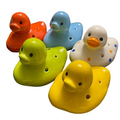3 Random Ceramic Duck Ocarina