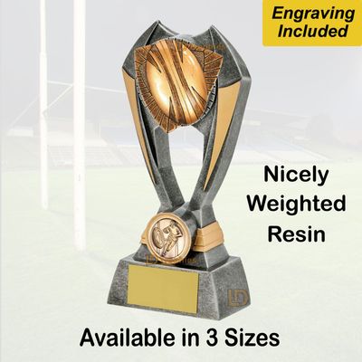 Rugby Trophies (Resin) - Engraving Included