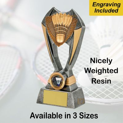 Badminton Trophies (Resin) Engraving Included