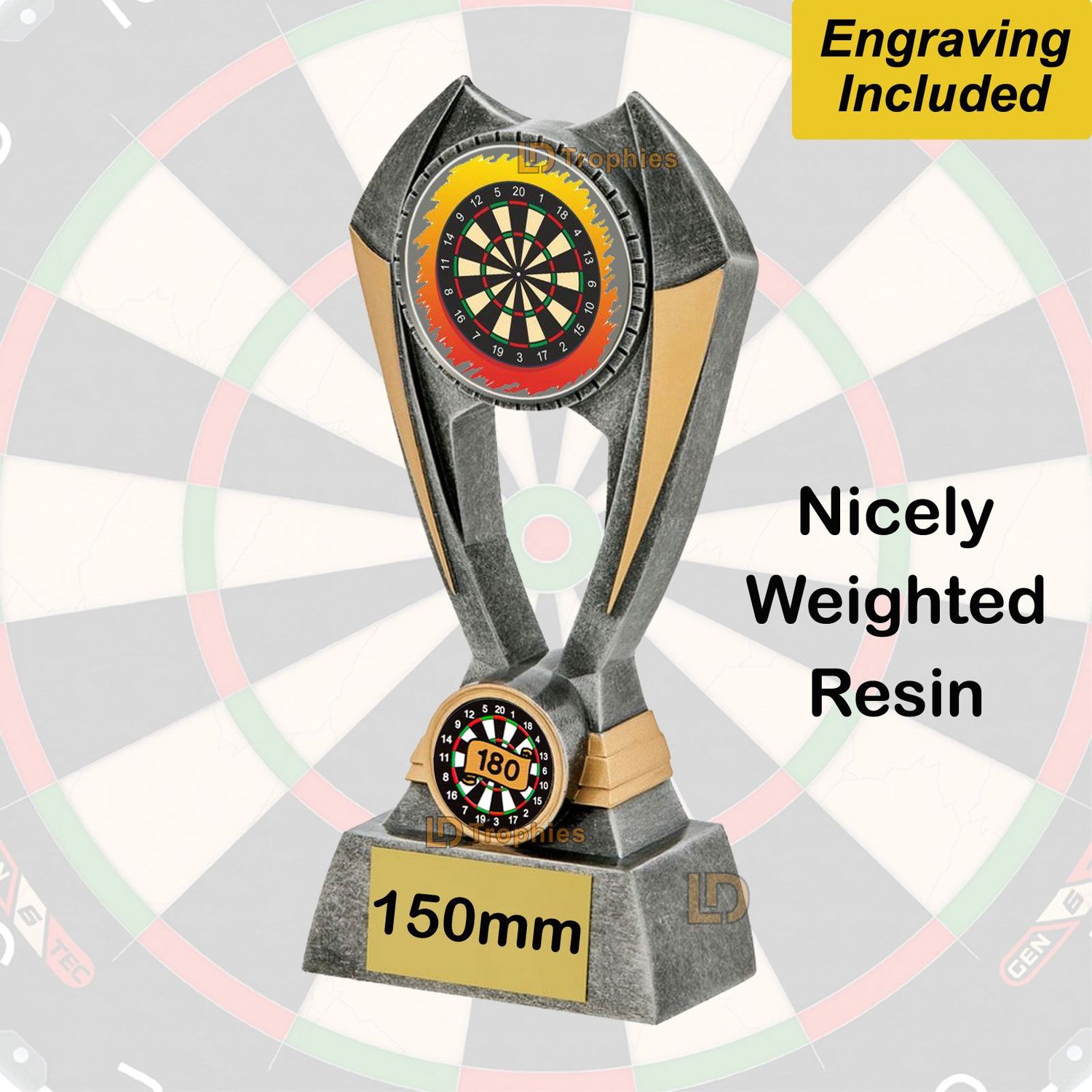 180 Darts Trophies - Engraving Included
