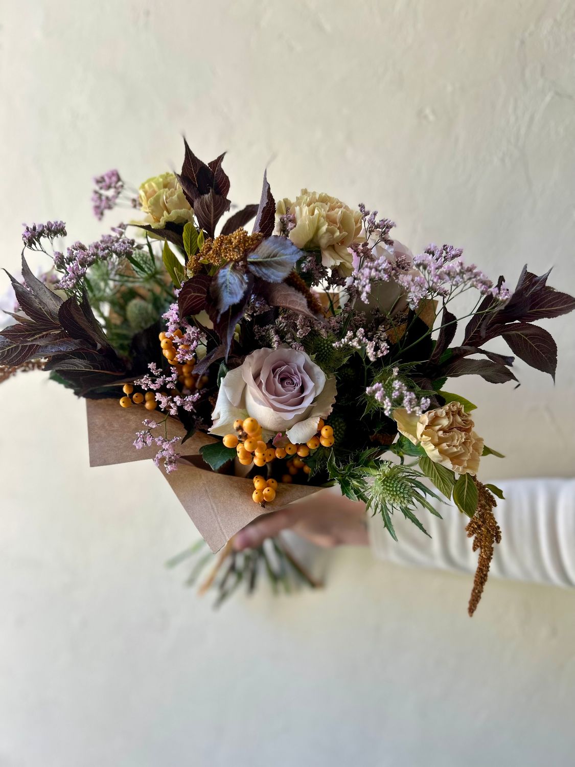 AUTUMN AMETHYST HANDTIED BOUQUET