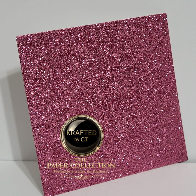 Rosé Glam Sparkle - Glitter Cardstock