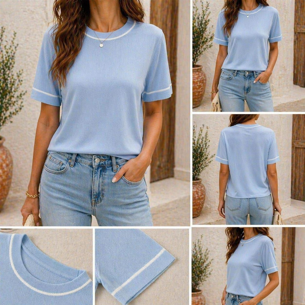 Camiseta Soft Chic Knit – MYL OUTLET