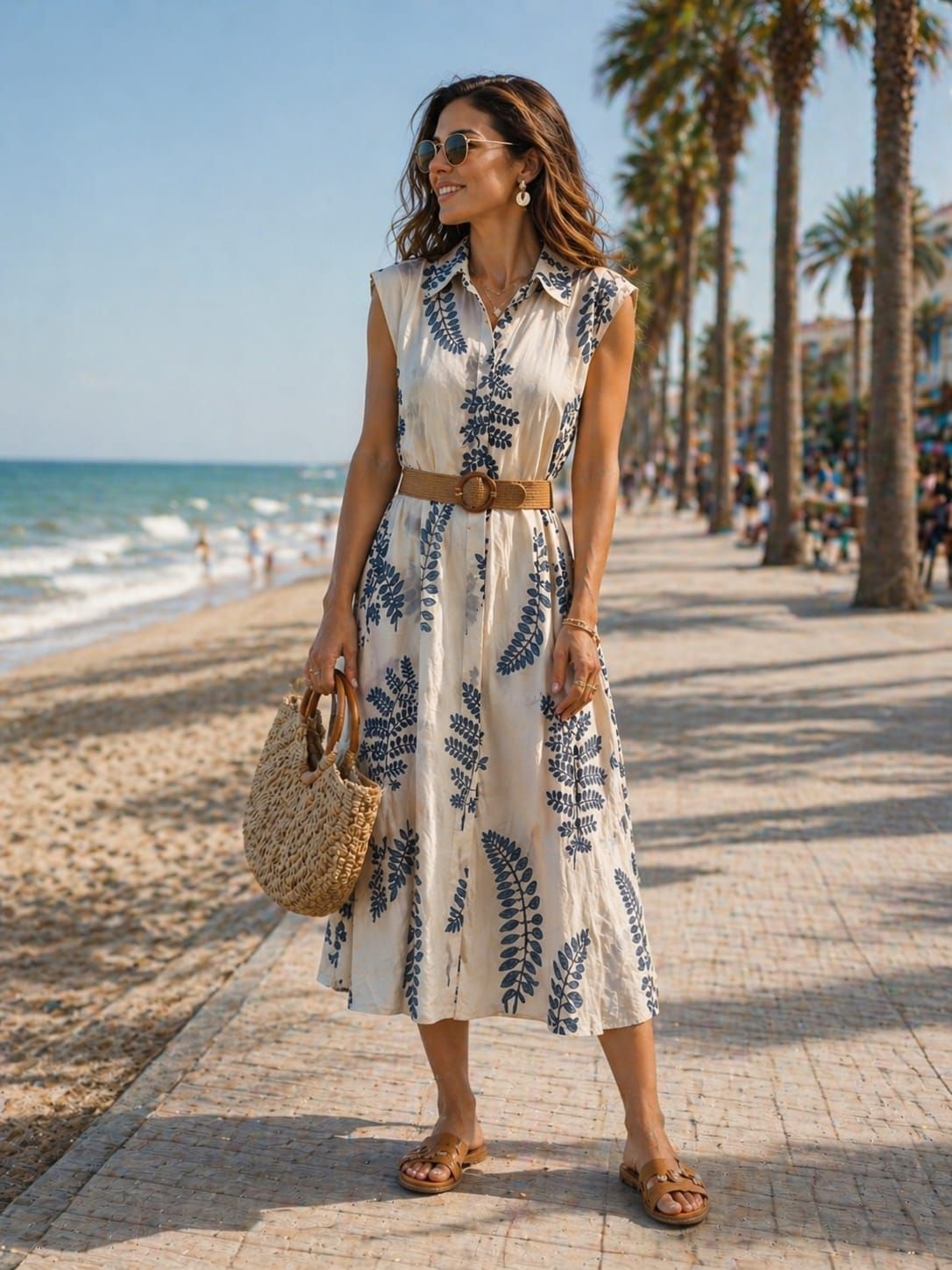 Vestido Brisa Azul Bordado – MYL Outlet