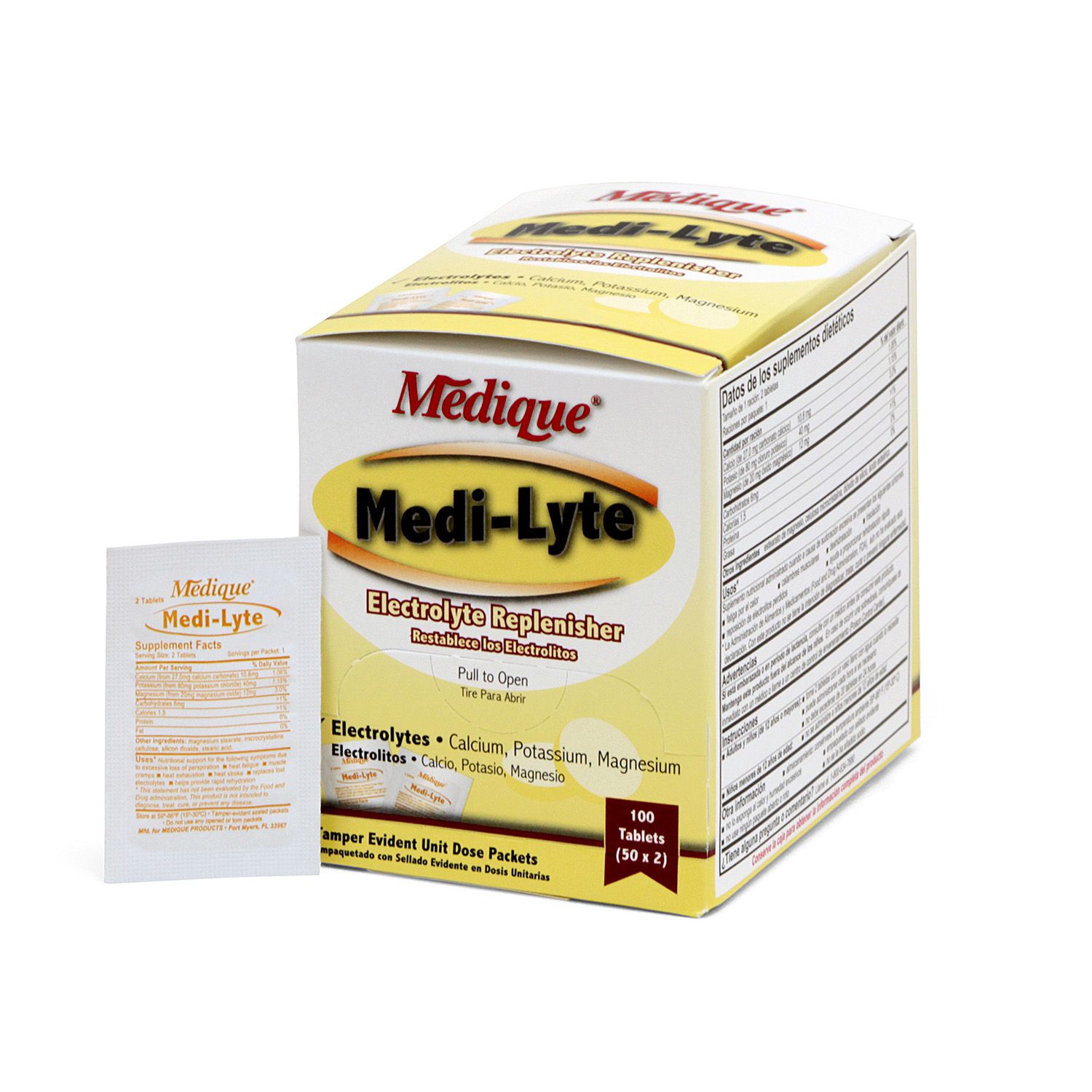 Medi-Lyte Electrolyte Tablets, 100/bx (#03033)