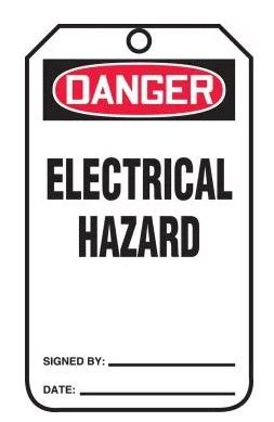 OSHA Danger Safety Tag: Electrical Hazard, 25/pack (#MDT151CTP) OSHA Danger Safety Tag: Electrical Hazard, 25/pack (#MDT151CTP)