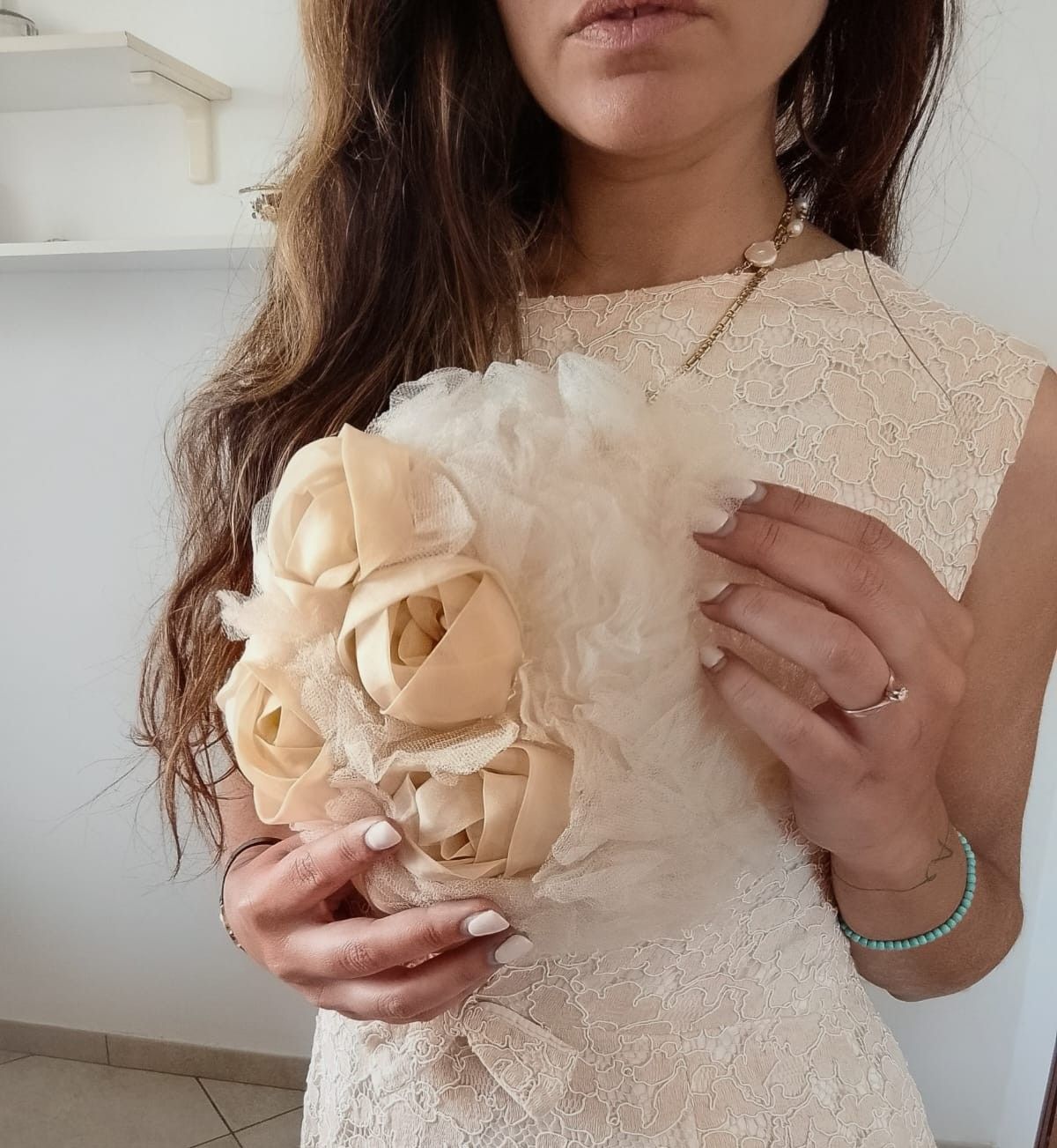 ABITO DA SPOSA SARTORIALE FINE ANNI 60