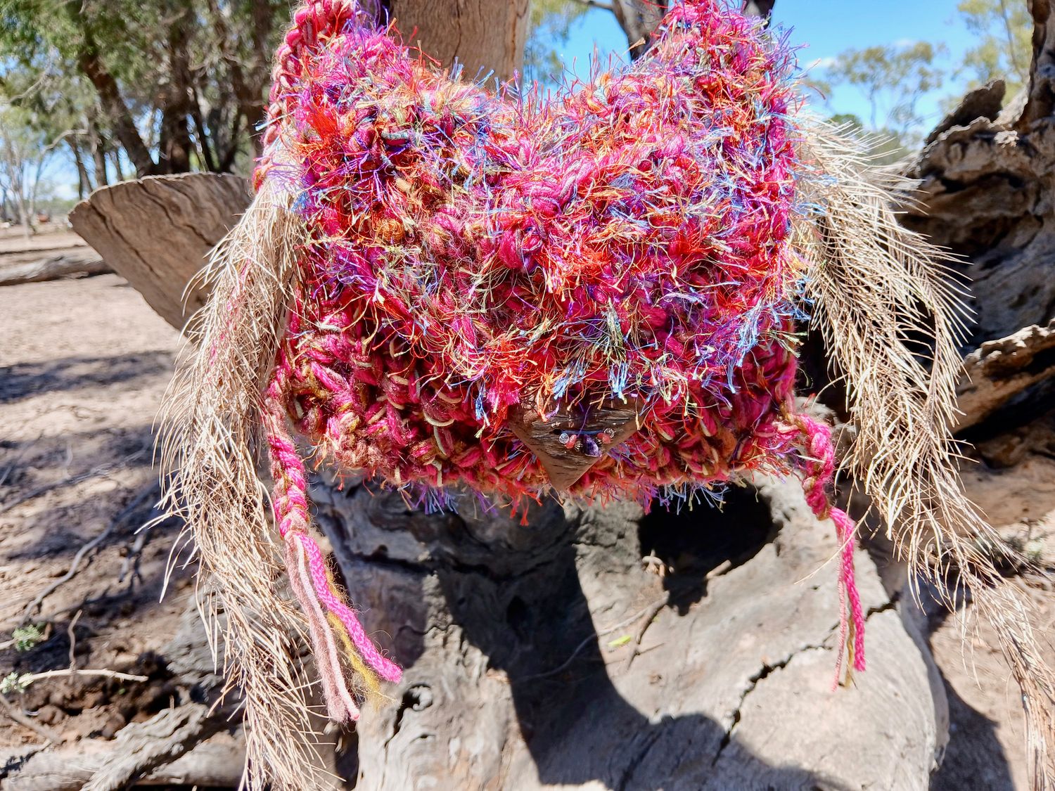 Wild Ruby Love Magical Medicine Bag with Emu feathers and Sacred Pouch for crystals &amp; Sacred Journey into the Animal Realms Wisdom Cards