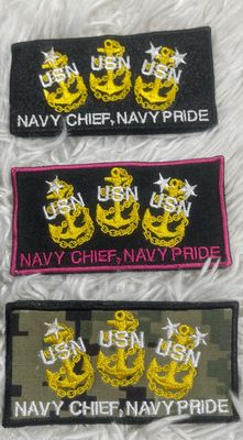 U.S. Military Service Patch – Navy Trianchor CPO | Air Force DD214 | USMC DD214 | Navy DD214 (2” x 4”)