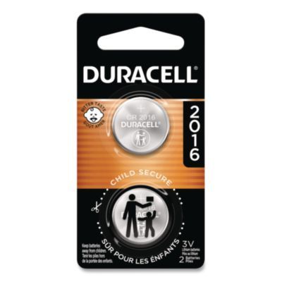 Duracell® Lithium Coin Batteries With Bitterant, 2016, 2/Pack
