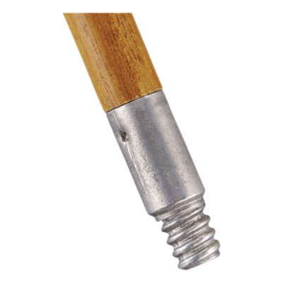 Rubbermaid® Commercial Lacquered-Wood Threaded-Tip Broom/Sweep Handle, 0.94