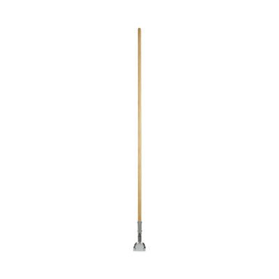 Boardwalk® Clip-On Dust Mop Handle, Lacquered Wood, Swivel Head, 1
