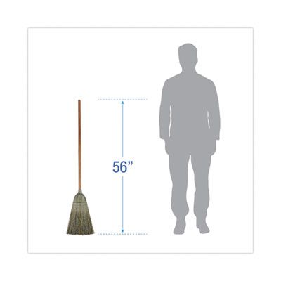 Boardwalk® Warehouse Broom, Yucca/Corn Fiber Bristles, 56