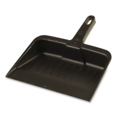 Rubbermaid® Commercial Heavy-Duty Dustpan, 8.25 x 12.25 , Polypropylene, Charcoal