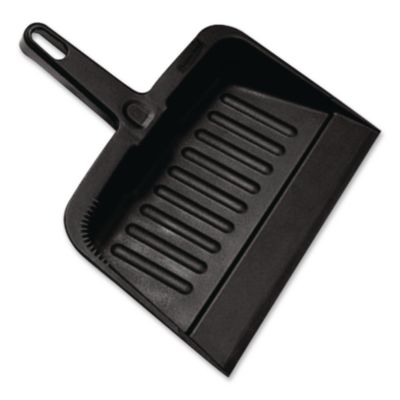Rubbermaid® Commercial Heavy-Duty Dustpan, 8.25 x 12.25 , Polypropylene, Charcoal