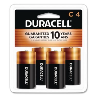 Duracell® CopperTop Alkaline C Batteries, 4/Pack