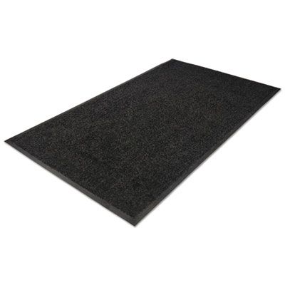 Guardian Platinum Series Walk-Off Indoor Wiper Mat, Rectangular, Black Carpeted Surface, 36