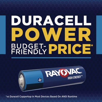 Rayovac® High Energy Premium Alkaline AA Batteries, 4/Pack