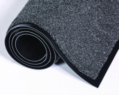 Crown Rely-On Olefin Indoor Wiper Mat, Rectangular, Charcoal Gray Cut Pile Surface, 48