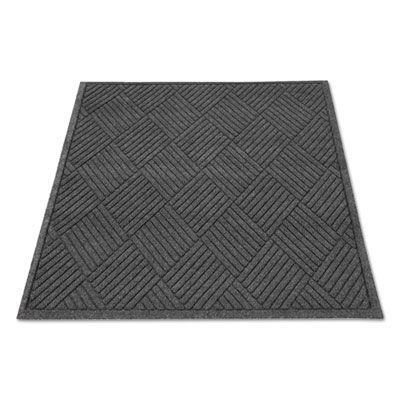 Guardian EcoGuard Diamond Floor Mats, Rectangular, Charcoal Gray Carpeted Surface, 24