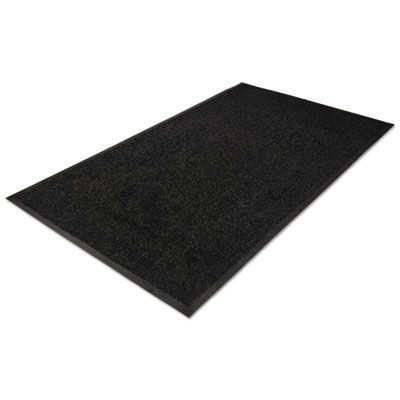 Guardian Platinum Series Walk-Off Indoor Wiper Mat, Rectangular, Black Carpeted Surface, 48
