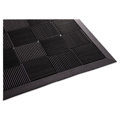 Guardian Parquet Scraper Mat, Black Blade Ribbed Rubber Surface, 24